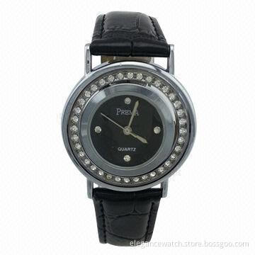 Stone Watch for Ladies, Comes with Rotatable Case